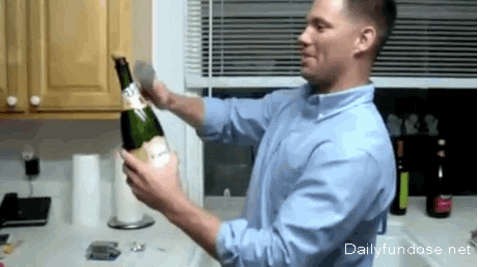 Настоящий "гусар" и шампанское