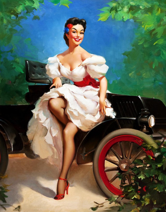PIN-UP искусство Old school