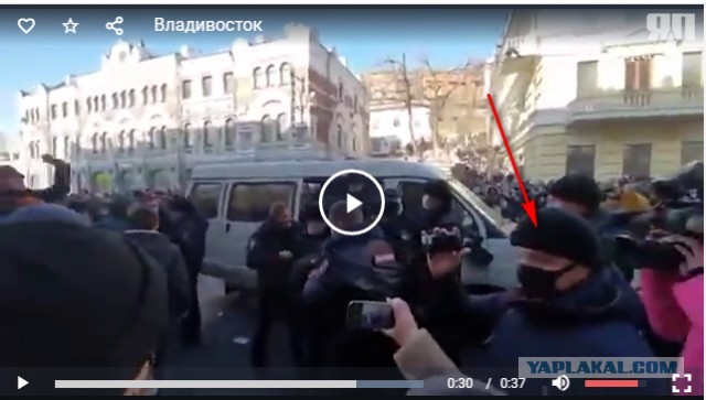Во Владивостоке начались открытые столкновения протестующих с полицией