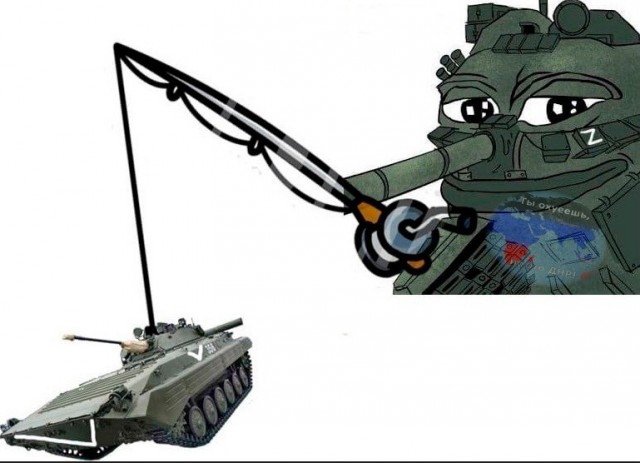 Танк стреляет в упор