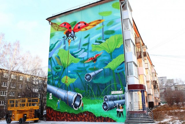 Муралы города Пскова