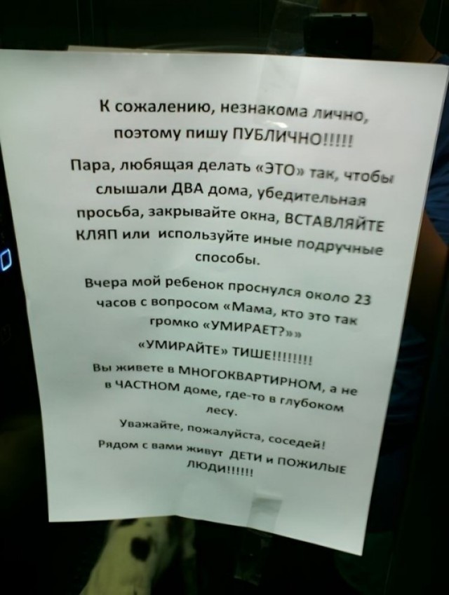 А какие соседи у Вас?