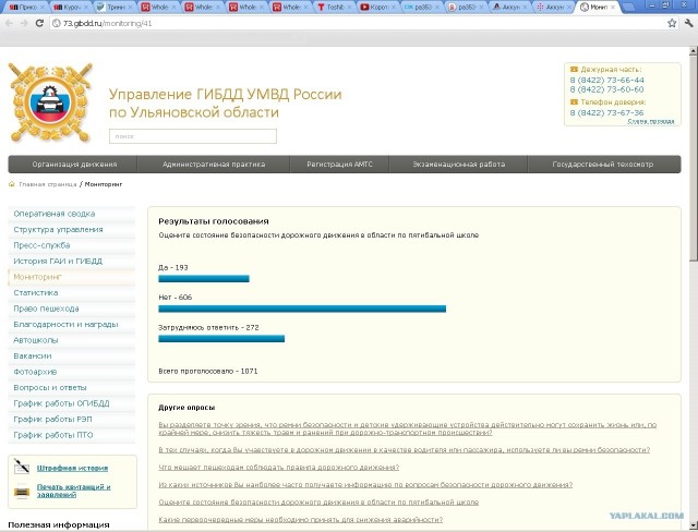 Сотрудники ГИБДД проводят опрос