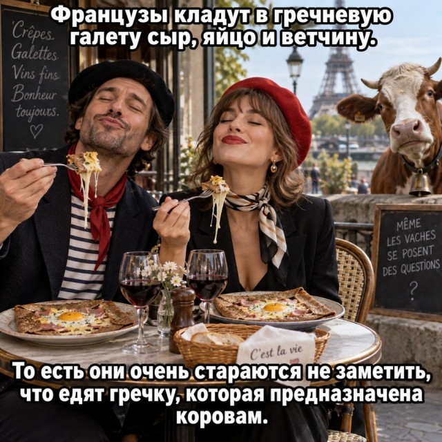 Почему гречку как кашу едят только у нас. В Европе ею кормят скот