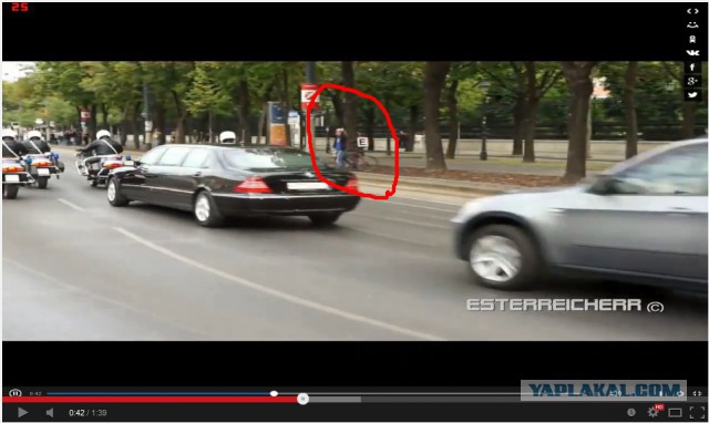 Кортеж Путина в Вене