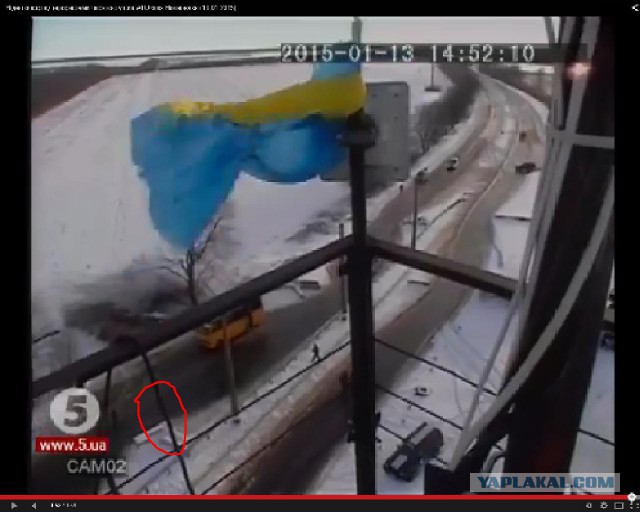 Видео растреляного автобуса под Волновахой