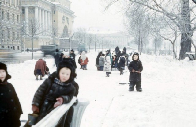 Зимние забавы москвичей