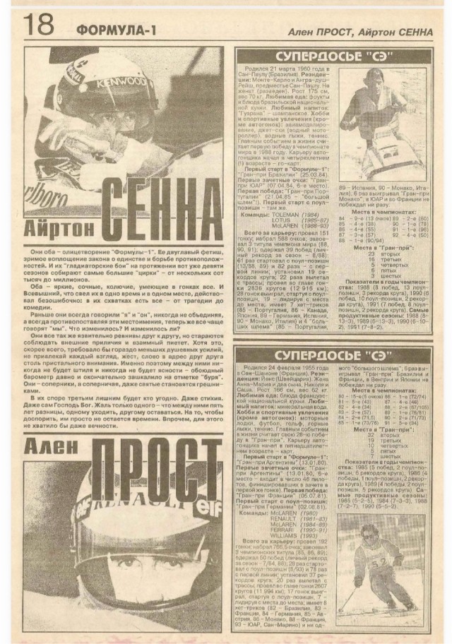 Памяти Айртона Сенны
