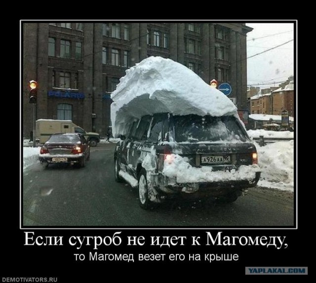 Собянин запретил чистить машины от снега
