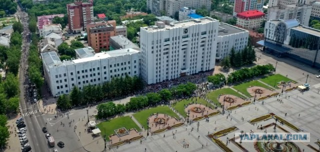 Девятый день не стихают протесты в Хабаровском крае