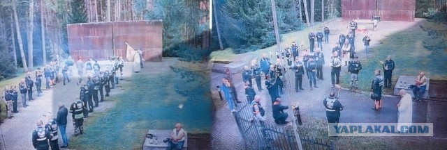 Польские байкеры устроили факельное шествие в Твери