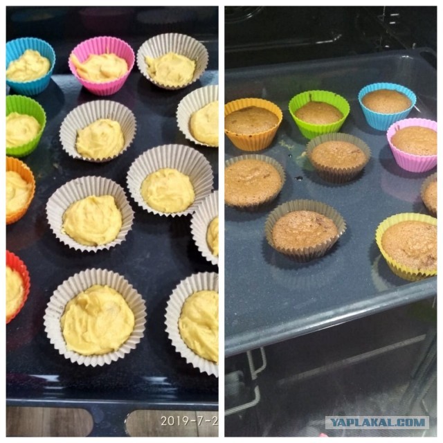 Кукурузные кексы. Без глютена.