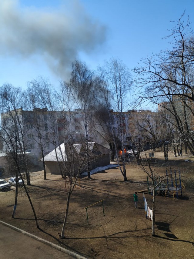 Автомобиль взорвался в Нижнекамске