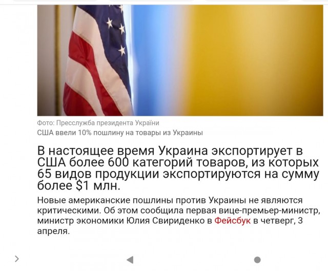 Список всех пошлин от Трампа