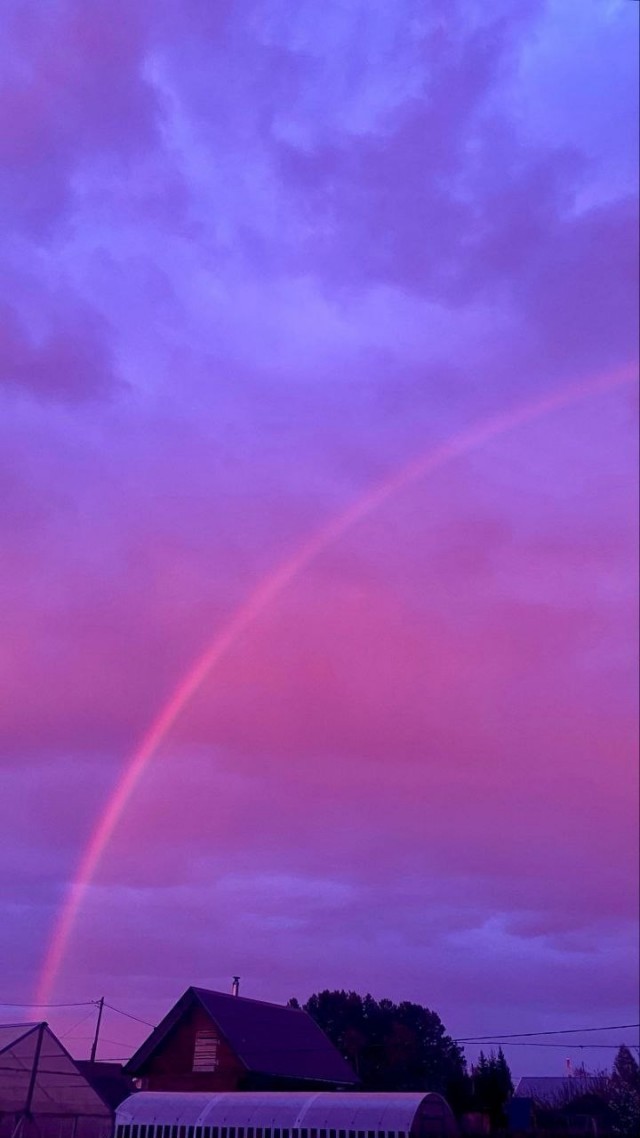 Неоновый закат в Томске