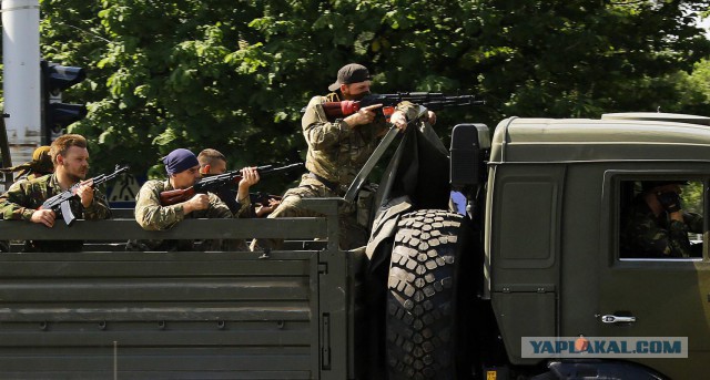 Горящий Донбасс в фотографиях