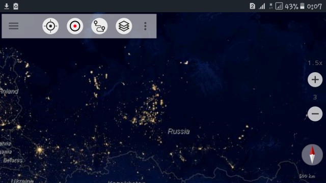 Карты плотности населения России, Европы, США и Австралии
