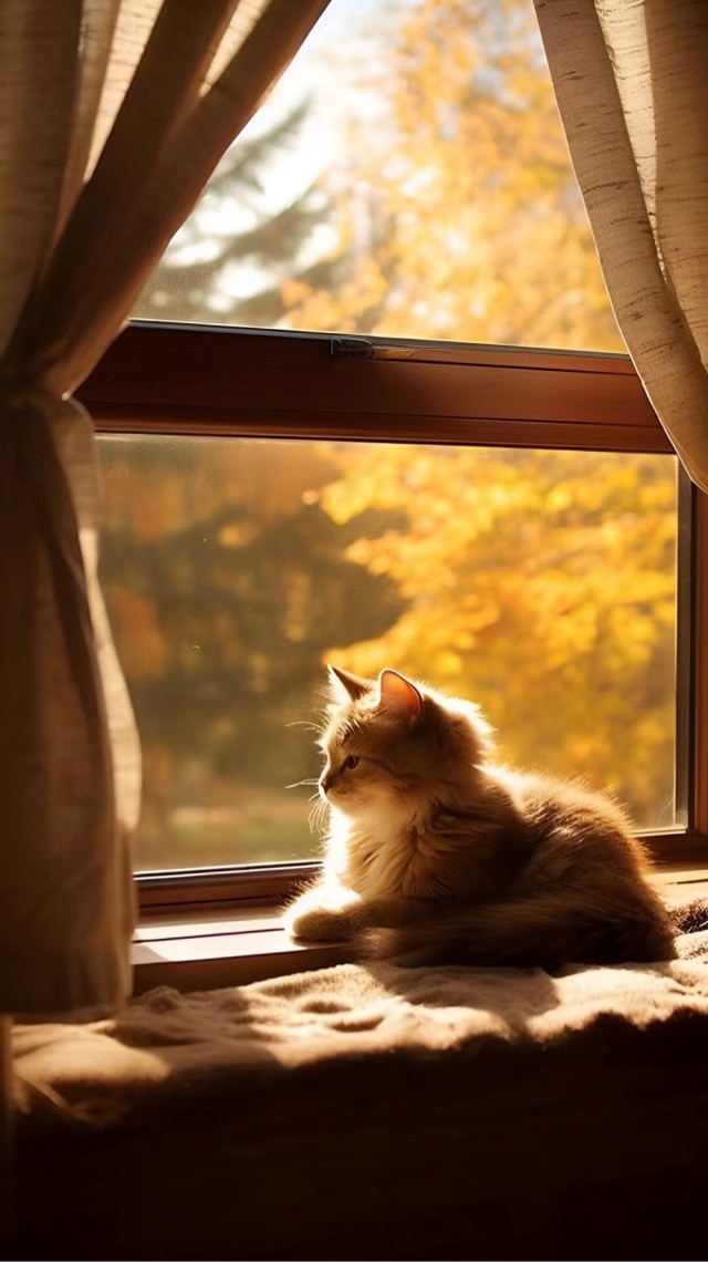 Осенний кот