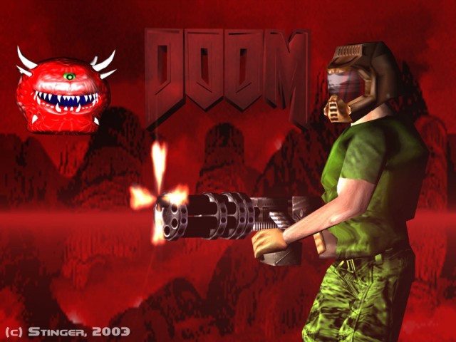 Ностальгия: Скриншоты из Doom (25 фото)