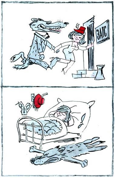 Советские карикатуры из "Крокодила"