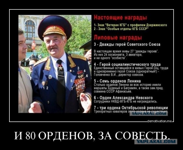 Липовые награды