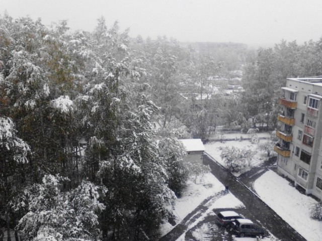 А в Усть-Илимске уже зима?!