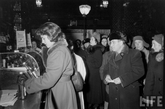 Американские туристы в Ленинграде зимой 1955-1956г
