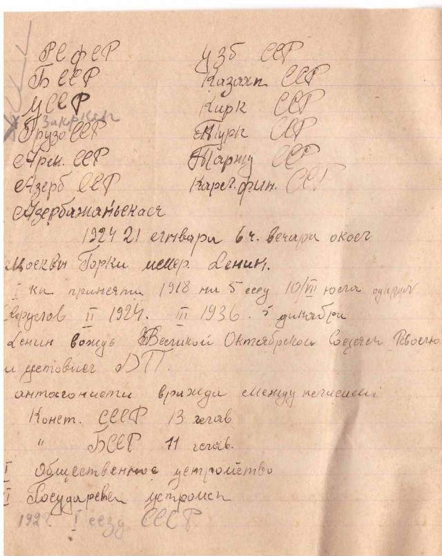 Рисунки семиклассницы М.Папкович 1940г.