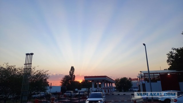 Вот такой у нас закат