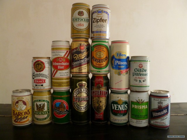 Мини коллекция банок.