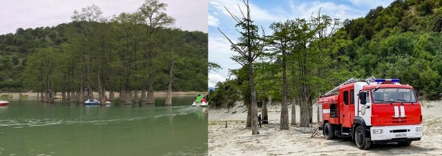 Уникальное кипарисовое озеро в Анапе пересохло из-за сильной жары
