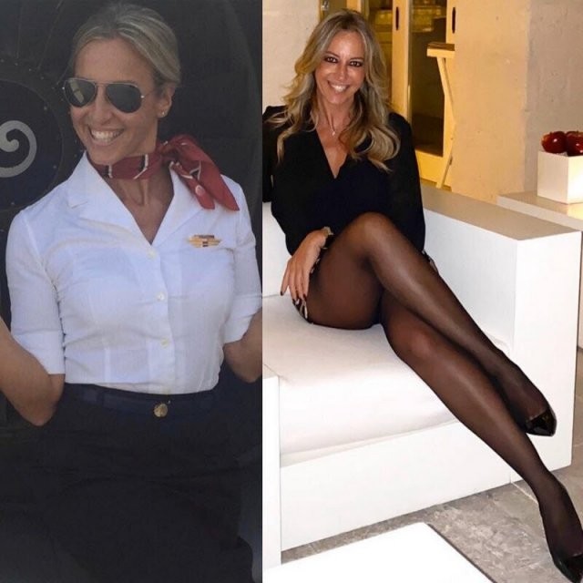 Как выглядят стюардессы на работе все в курсе. А вне ее?