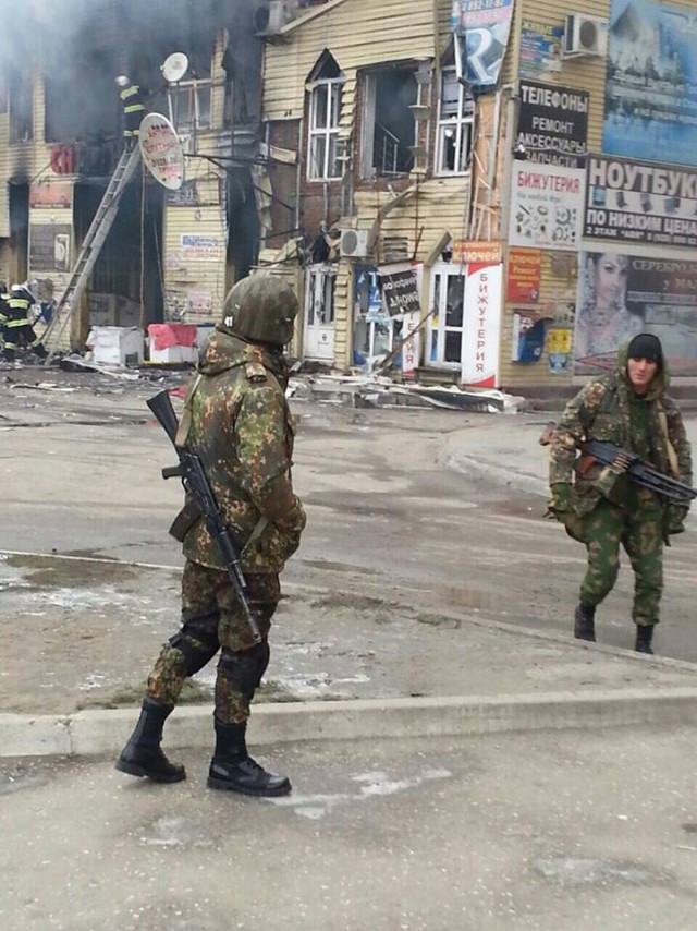 Боевики в центре Грозного