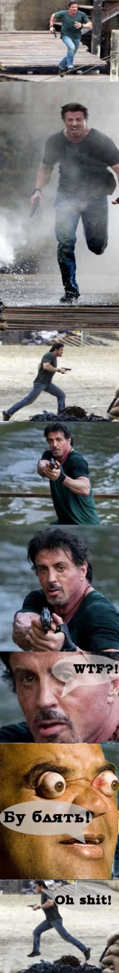 Фотожаба: Куда так торопится Слай?