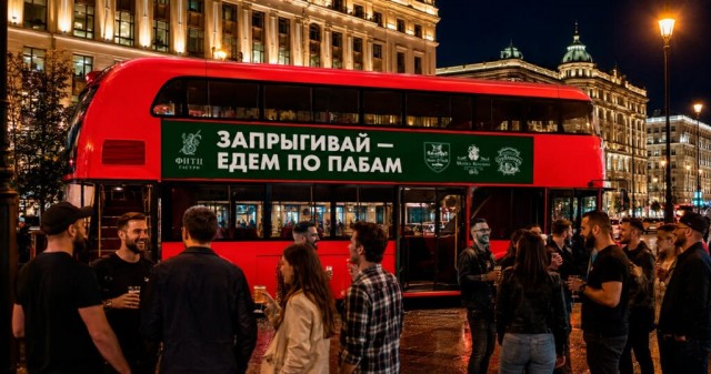 Между московскими барами запустят бесплатный автобус, который будет курсировать все лето