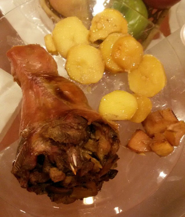 Голень индейки, Фаршированная