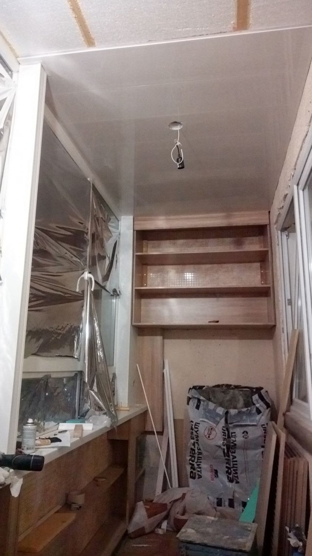Утепление и ремонт большой лоджии