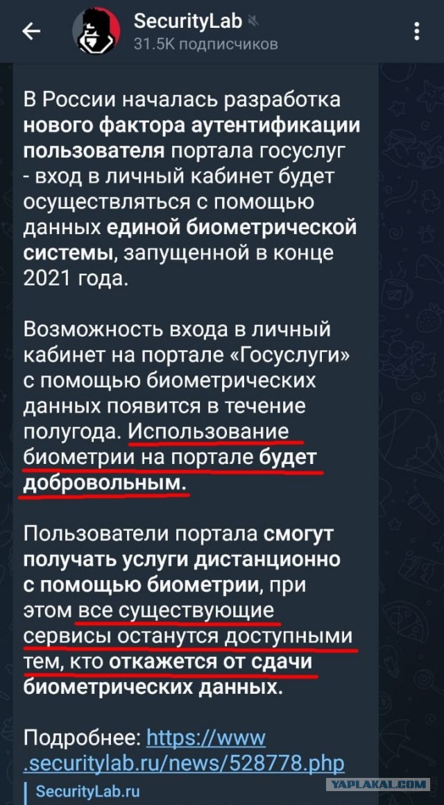 В России могут ограничить доступ к Госуслугам для всех, кто не сдал биометрию