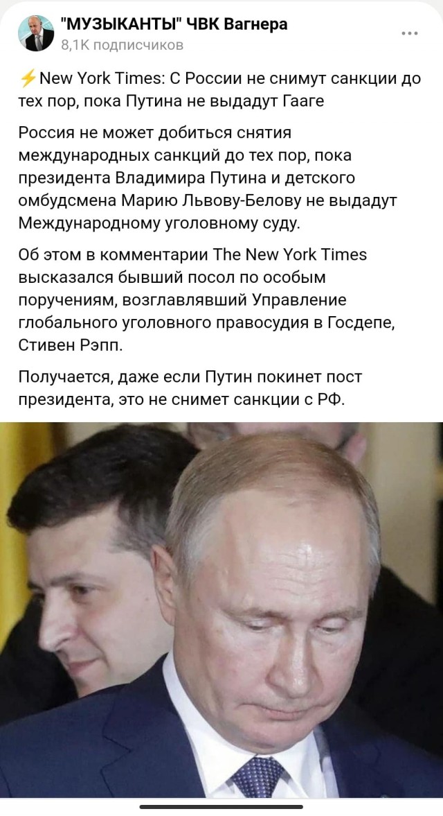 Международный уголовный суд в Гааге выдал ордер на арест Владимира Путина и Львовой-Беловой