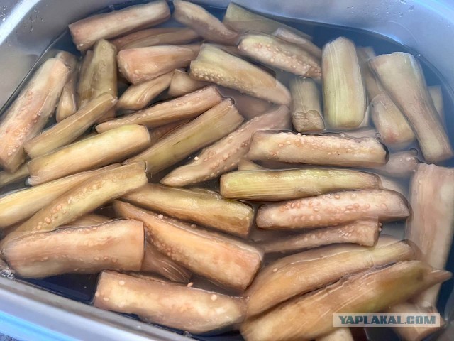 Быстрые кимчи из баклажанов