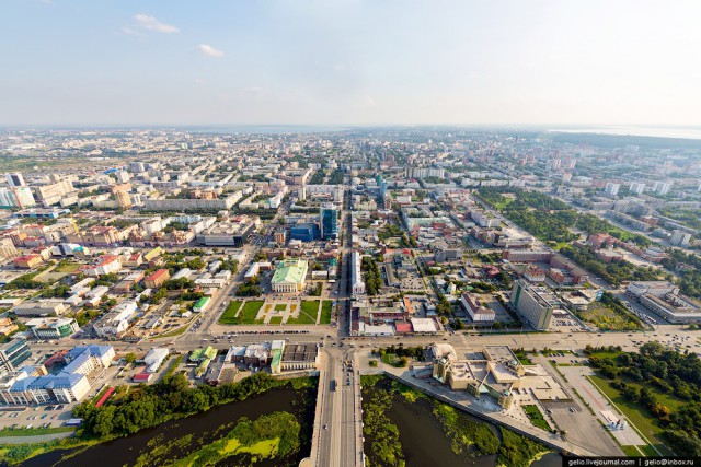 Челябинск с вертолёта