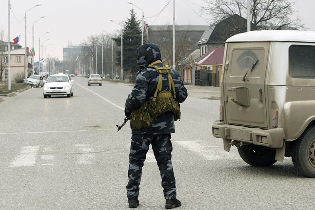 Боевики в центре Грозного
