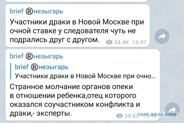 Избитого толпой в Новой Москве отца с ребенком «делают» зачинщиком драки