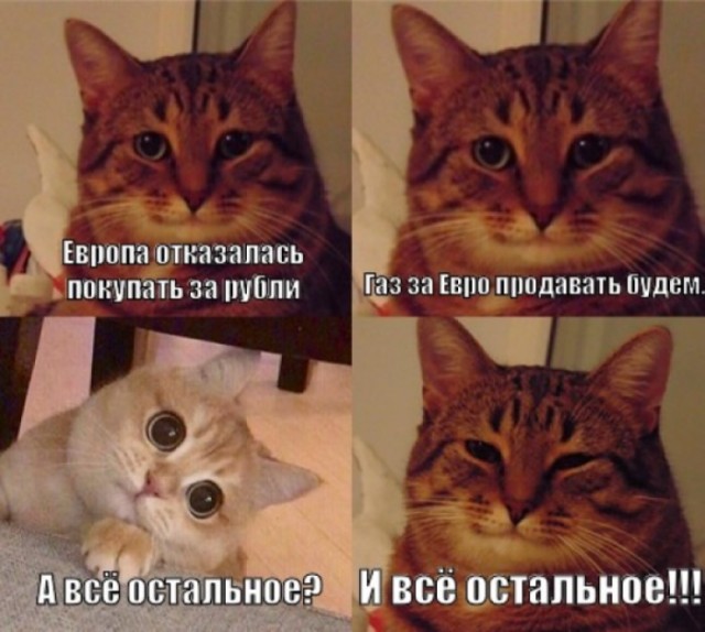 За газ будут платить в евро
