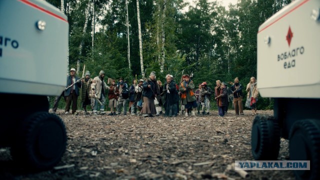 В Парке Горького какое-то нашествие роботов-доставщиков