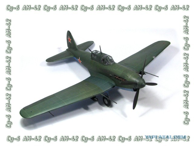 СУ-6. Модель самолета из бумаги