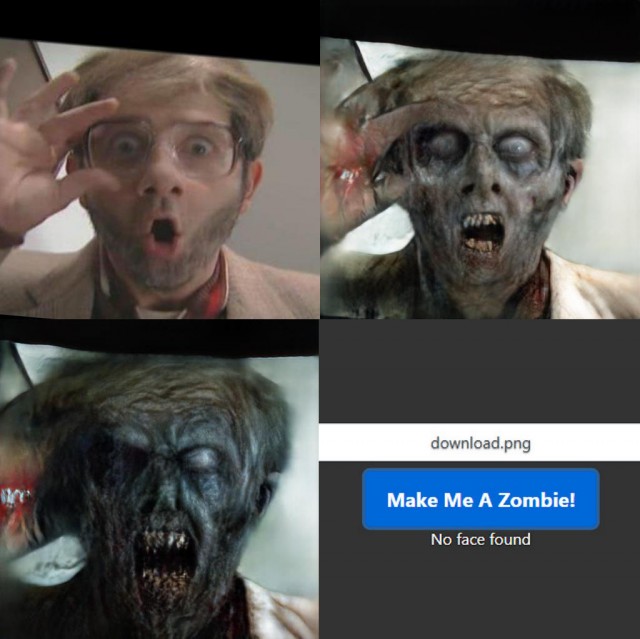 Make Me A Zombie! Нейросеть превратит Вас в зомби