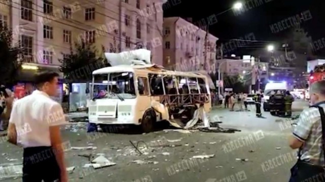 В Воронеже взорвалась маршрутка