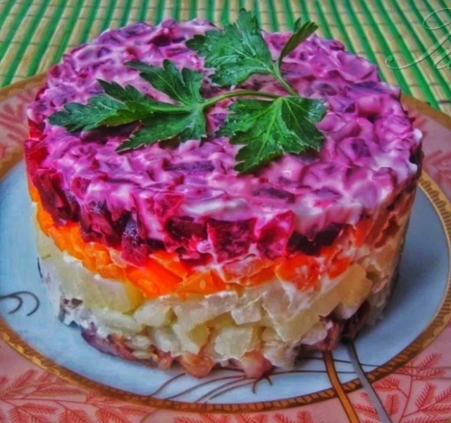Селёдка под шубой на новый лад