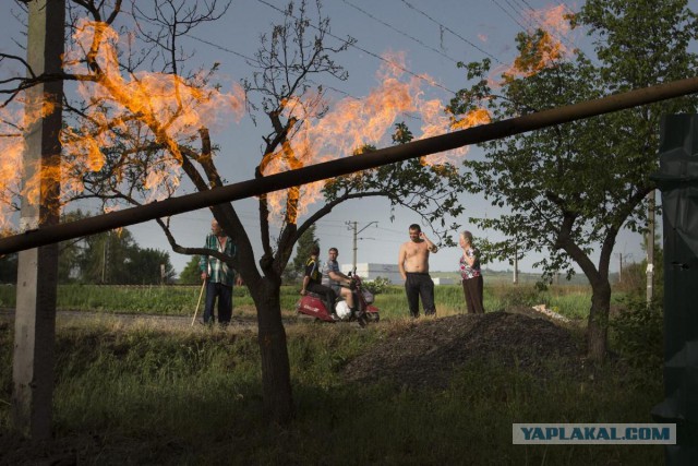 Горящий Донбасс в фотографиях